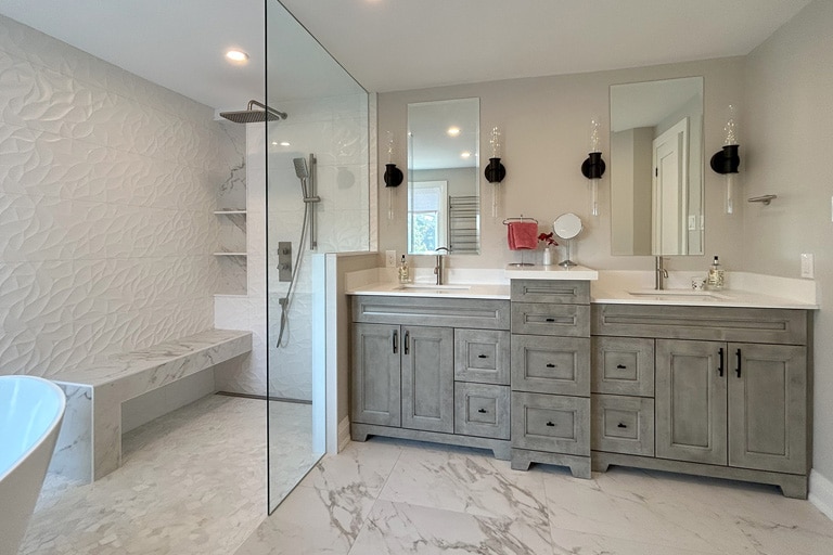 Countertop installation in a Pickering kitchen project
