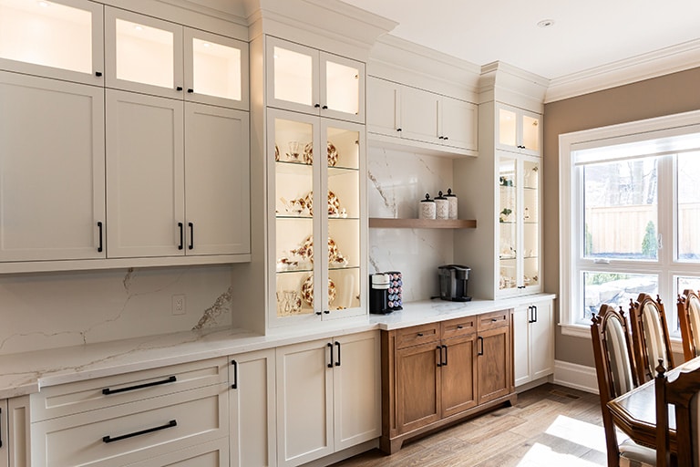 Open-concept kitchen renovation in a Courtice family home