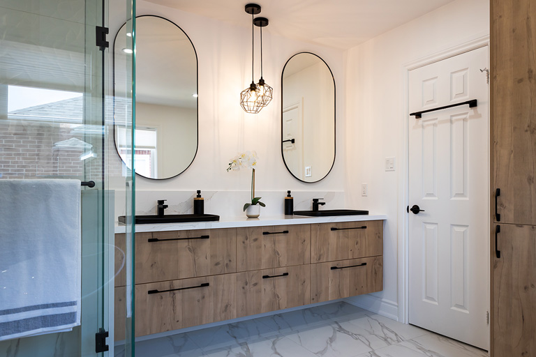 Kitchen countertop and backsplash detail — Oshawa renovation project