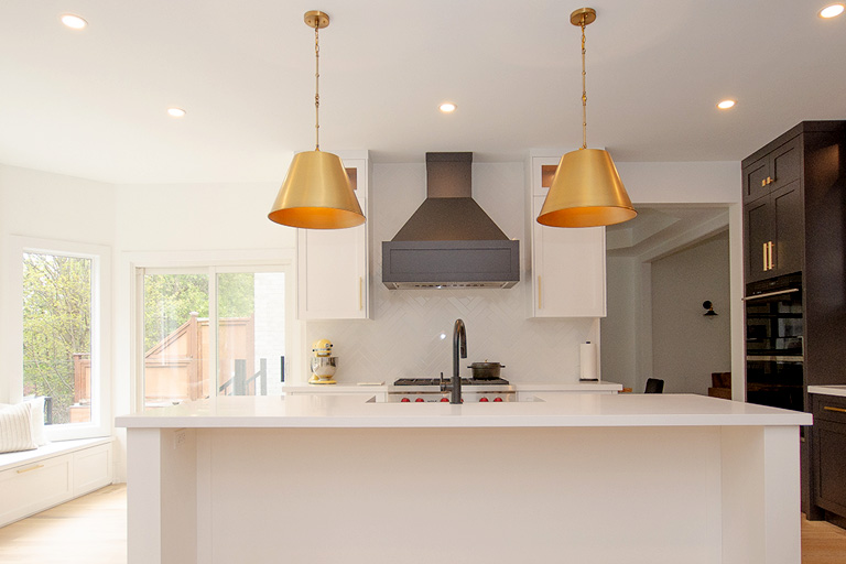 Detailed tile work and vanity — Whitby bathroom renovation