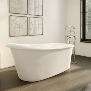Freestanding soaker and alcove bathtubs