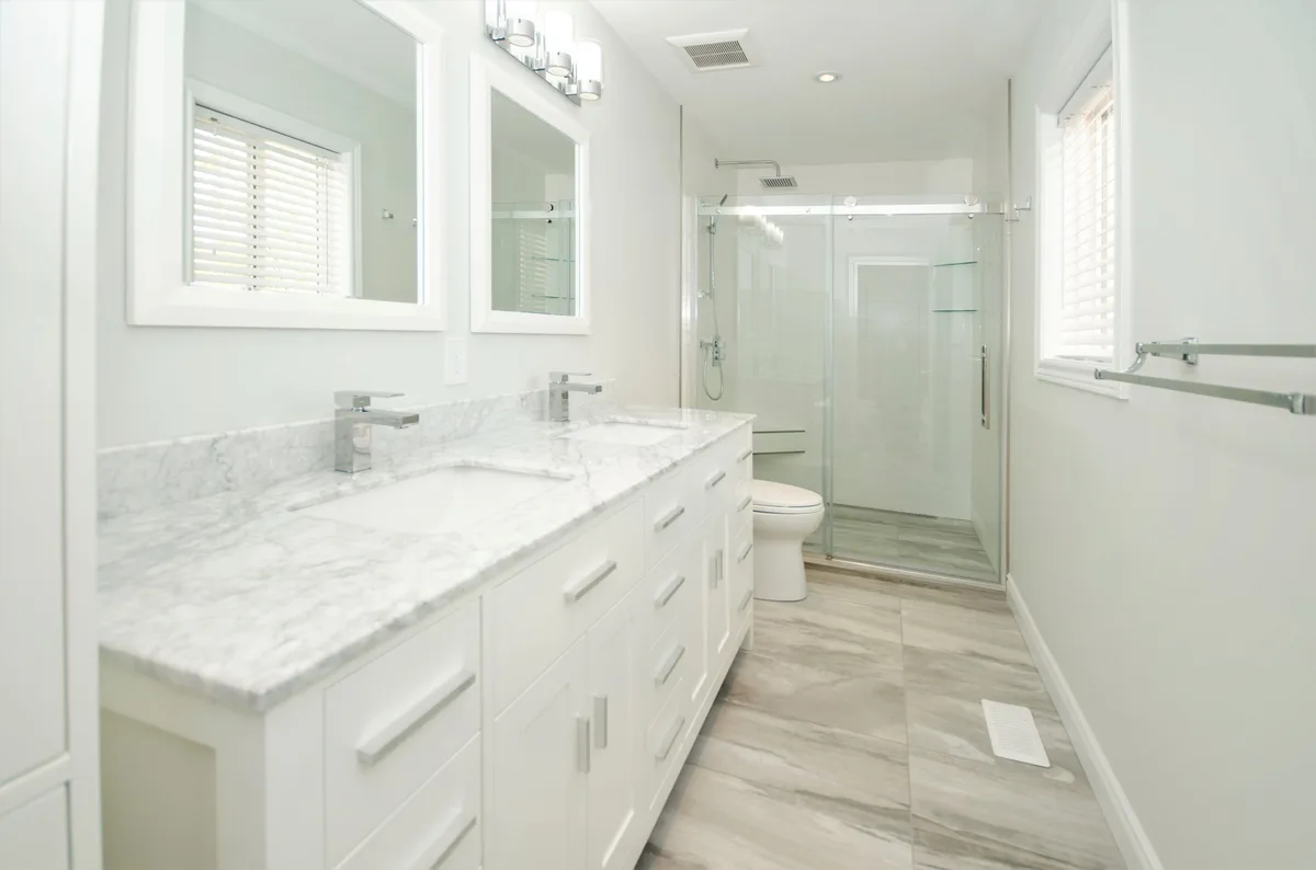 Bright White Bathroom