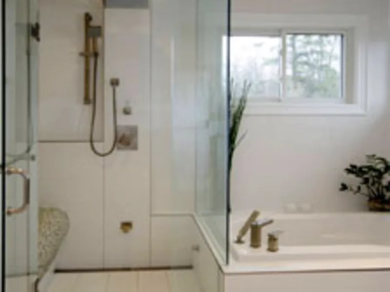 Classic Ensuite with Custom Shower Bench - Image 2