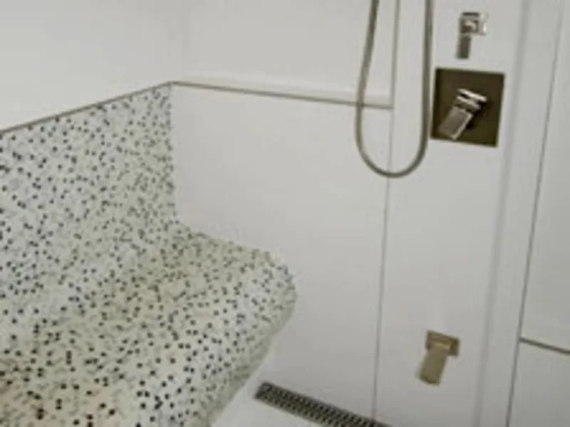Classic Ensuite with Custom Shower Bench - Image 5