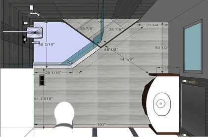 Ensuite with a Large Corner Shower - Image 8