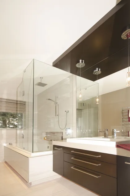 Bathroom with Wall Mounted Toilet - Image 1