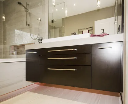 Bathroom with Wall Mounted Toilet - Image 12