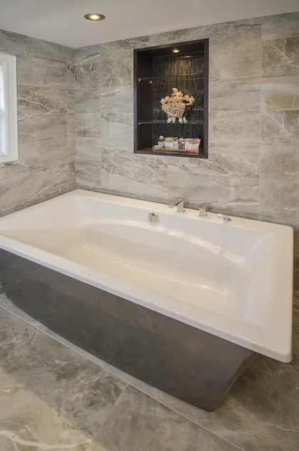 Dark Grey Transitional Ensuite - Image 11