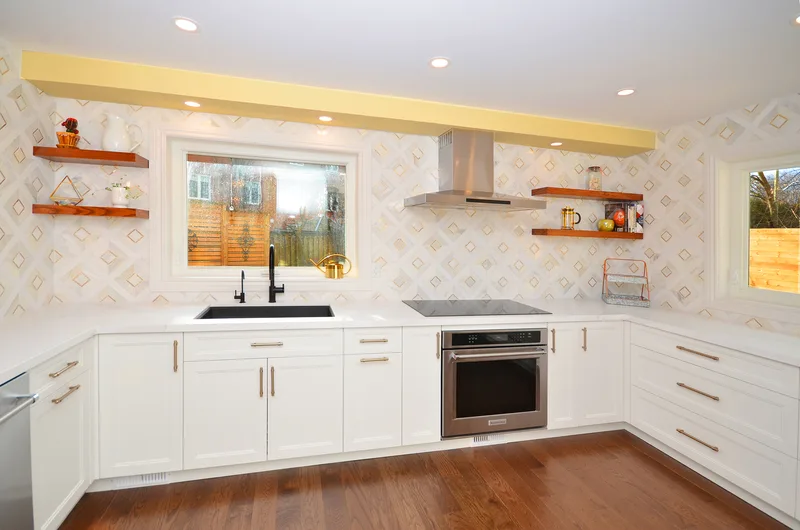 Contemporary Black and White Kitchen Renovation in Pickering - Image 33