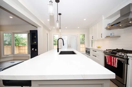 Bright White Transitional Kitchen Renovation in Ajax - Image 3