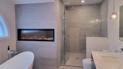 Contemporary Ensuite Retreat With Fireplace - Ajax - Image 7