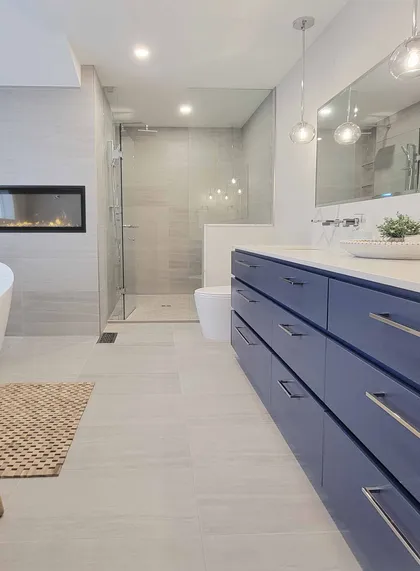 Contemporary Ensuite Retreat With Fireplace - Ajax - Image 11