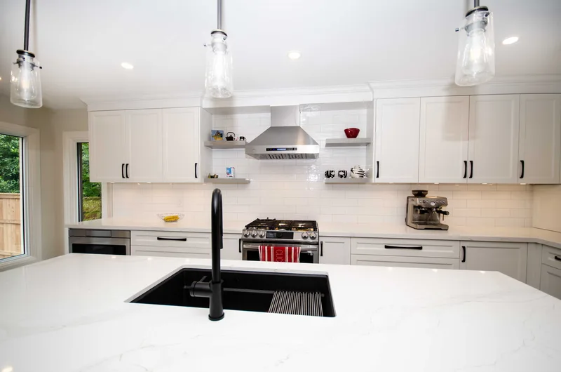 Mid-sized Transitional White Kitchen in Pickering - Image 2