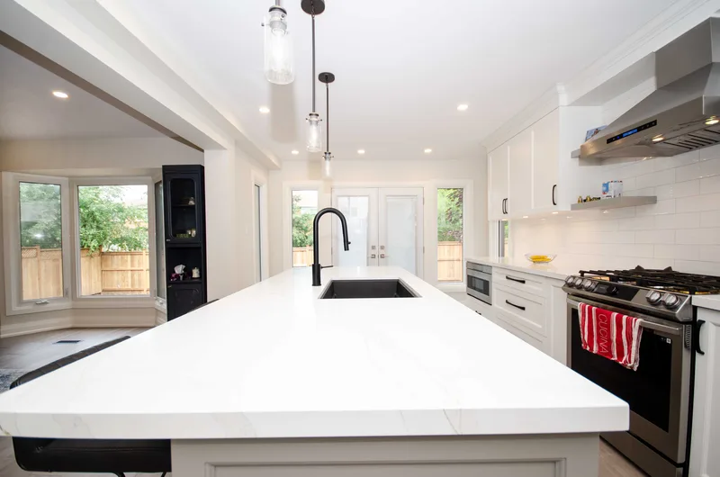 Mid-sized Transitional White Kitchen in Pickering - Image 3