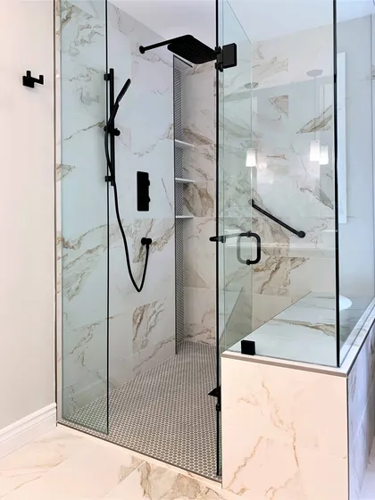 Contemporary Custom Vanity Bathroom Renovation in Whitby - Image 1