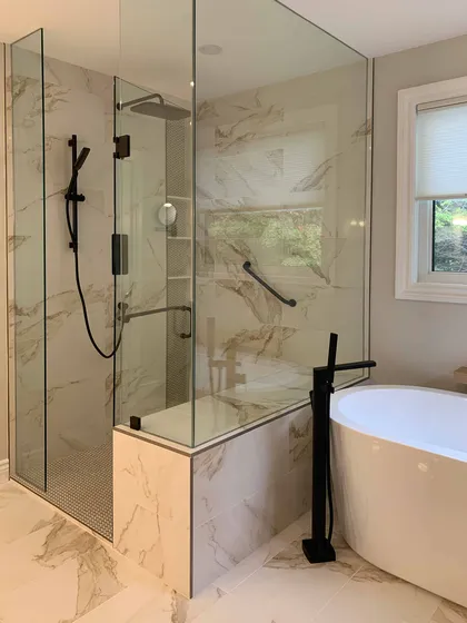 Contemporary Custom Vanity Bathroom Renovation in Whitby - Image 4