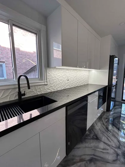 Modern High Gloss Kitchen Renovation in Ajax - Image 1