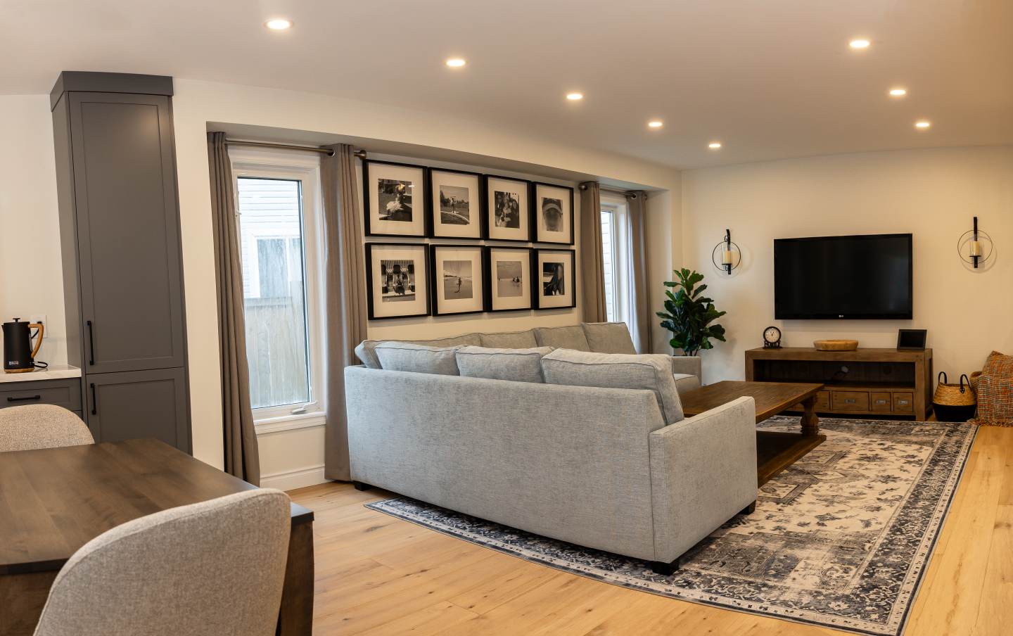 Whitby main floor renovation with engineered hardwood flooring